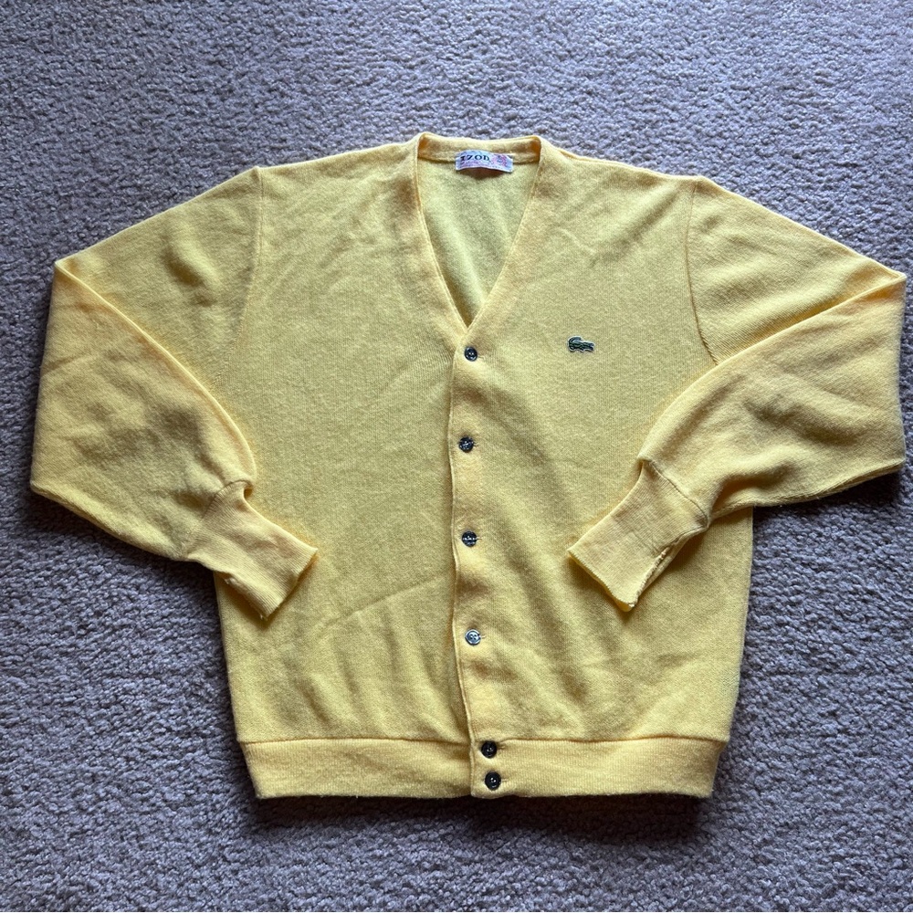 Vtg Izod of London / Lacoste cardigan